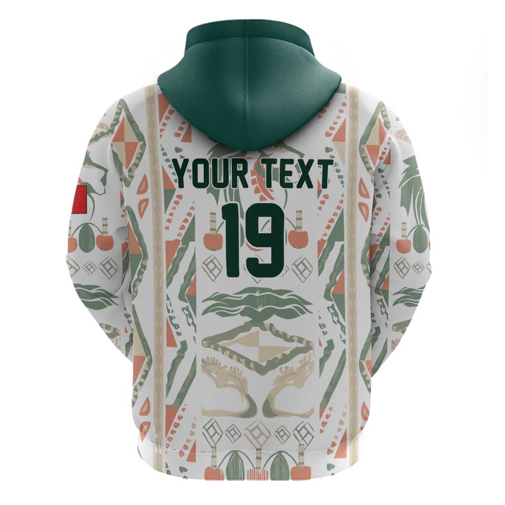 Custom World Football 2026 Senegal Zip Hoodie Lions of Teranga Spirit