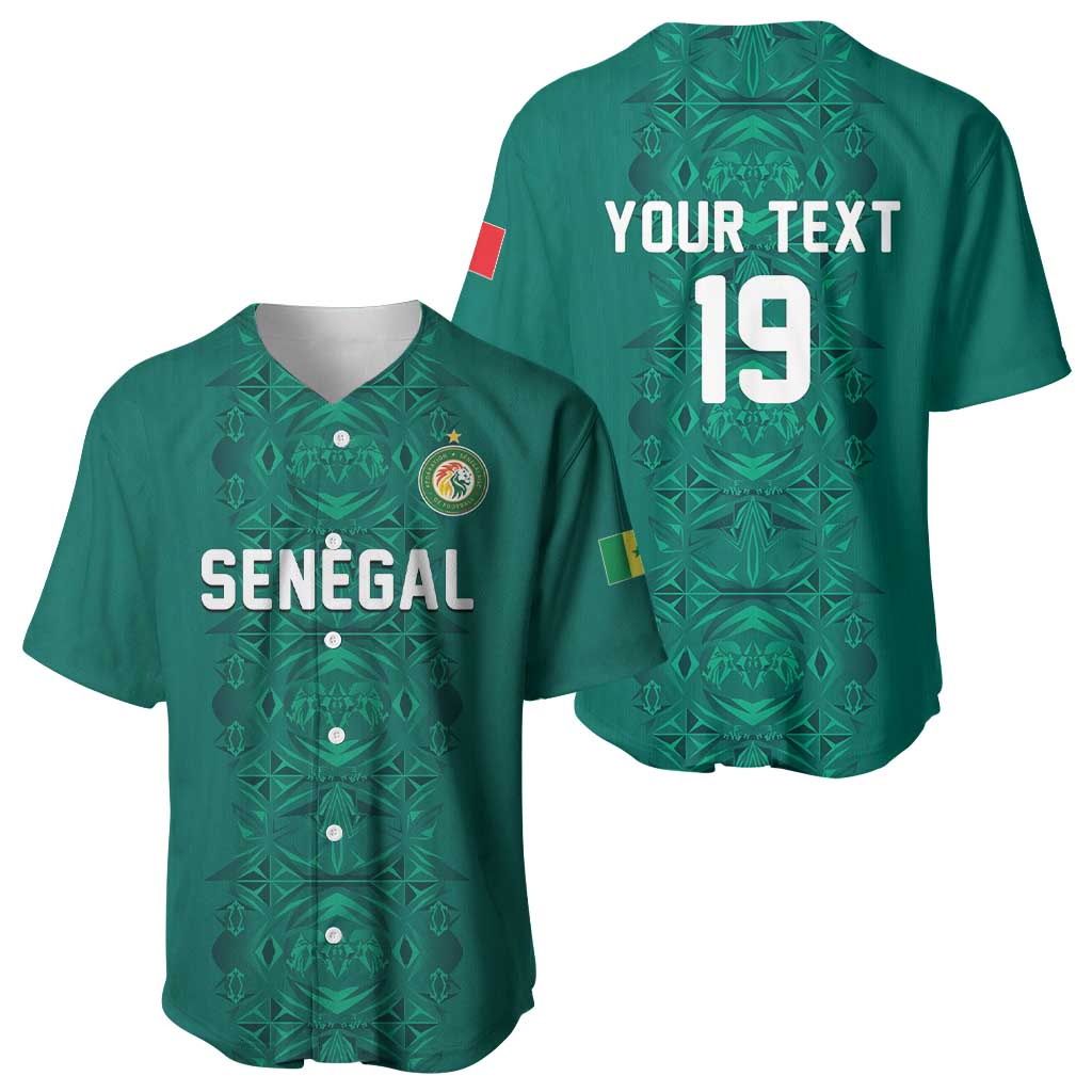 Custom World Football 2026 Senegal Baseball Jersey Pride of the African Lions