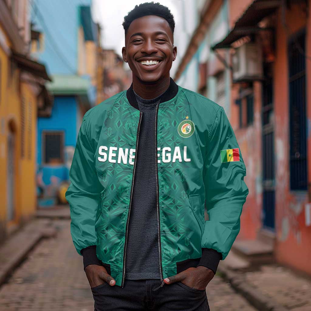 Custom World Football 2026 Senegal Bomber Jacket Pride of the African Lions