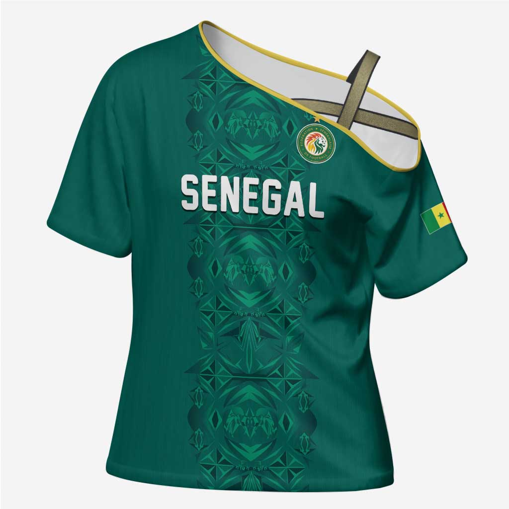 Custom World Football 2026 Senegal Cross Shoulder Shirt Pride of the African Lions