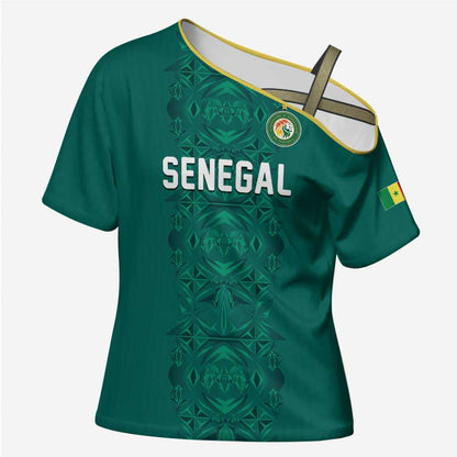 Custom World Football 2026 Senegal Cross Shoulder Shirt Pride of the African Lions