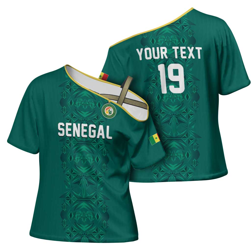 Custom World Football 2026 Senegal Cross Shoulder Shirt Pride of the African Lions