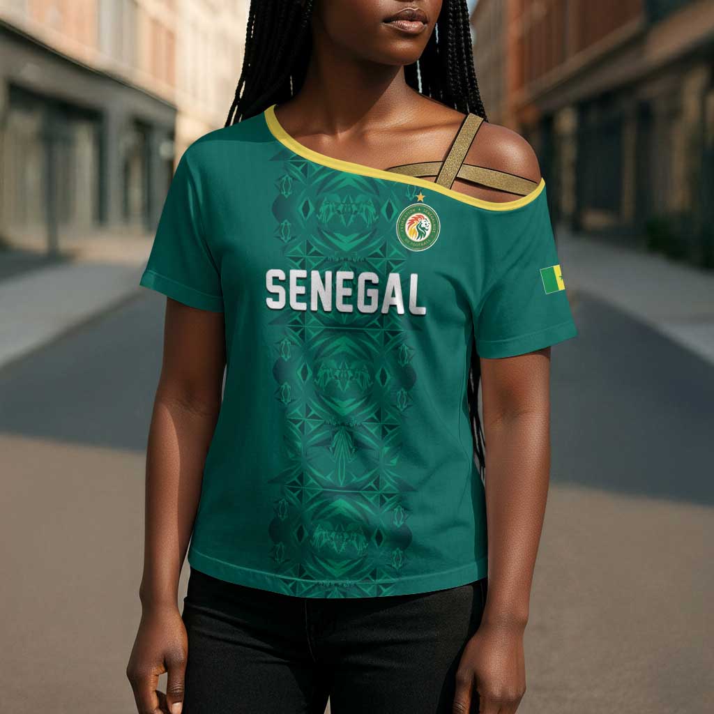 Custom World Football 2026 Senegal Cross Shoulder Shirt Pride of the African Lions