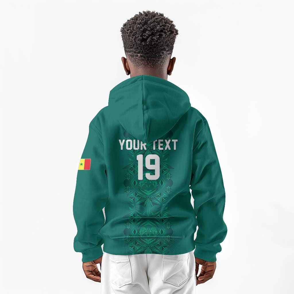 Custom World Football 2026 Senegal Kid Hoodie Pride of the African Lions