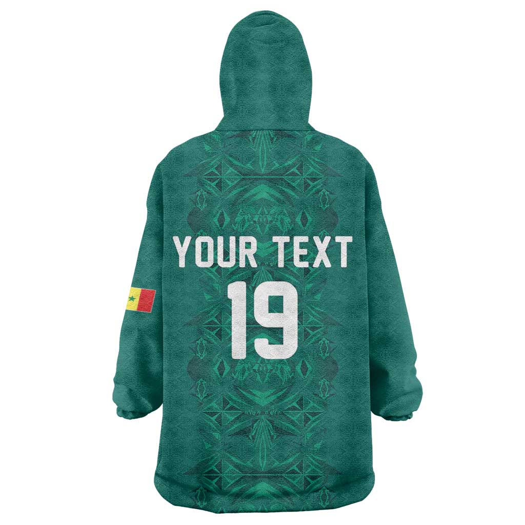 Custom World Football 2026 Senegal Kid Wearable Blanket Hoodie Pride of the African Lions