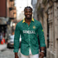 Custom World Football 2026 Senegal Long Sleeve Button Shirt Pride of the African Lions