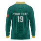Custom World Football 2026 Senegal Long Sleeve Polo Shirt Pride of the African Lions