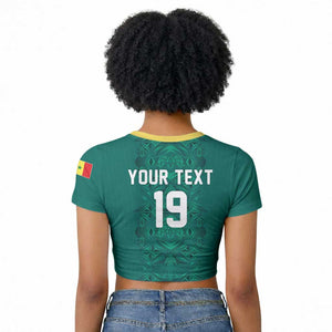 Custom World Football 2026 Senegal Raglan Cropped T shirt Pride of the African Lions