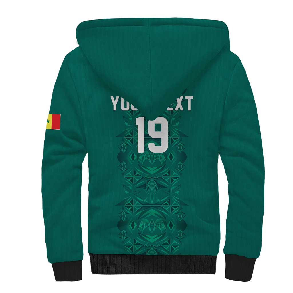 Custom World Football 2026 Senegal Sherpa Hoodie Pride of the African Lions