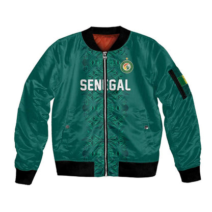 Custom World Football 2026 Senegal Sleeve Zip Bomber Jacket Pride of the African Lions