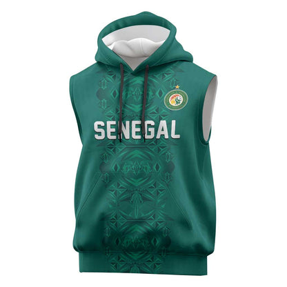Custom World Football 2026 Senegal Sleeveless Hoodie Pride of the African Lions