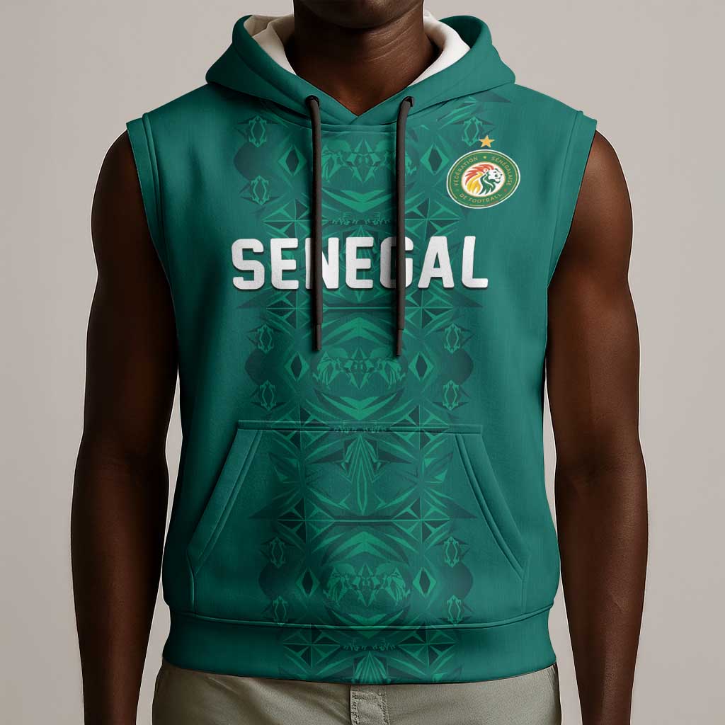 Custom World Football 2026 Senegal Sleeveless Hoodie Pride of the African Lions