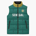 Custom World Football 2026 Senegal Sleeveless Puffer Jacket Pride of the African Lions