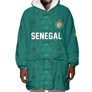 Custom World Football 2026 Senegal Wearable Blanket Hoodie Pride of the African Lions