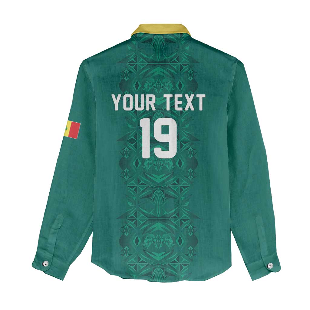 Custom World Football 2026 Senegal Women Casual Shirt Pride of the African Lions