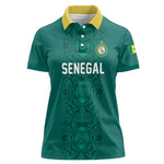 Custom World Football 2026 Senegal Women Polo Shirt Pride of the African Lions