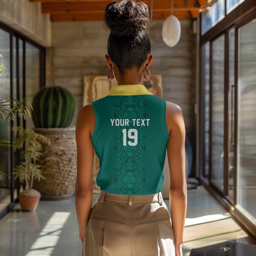 Custom World Football 2026 Senegal Women Sleeveless Polo Shirt Pride of the African Lions