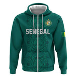 Custom World Football 2026 Senegal Zip Hoodie Pride of the African Lions