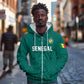 Custom World Football 2026 Senegal Zip Hoodie Pride of the African Lions
