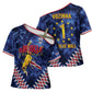 Cabo Verde Goalkeeper Vozinha Cross Shoulder Shirt The Blue Wall Legend Glory