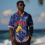 Cabo Verde Goalkeeper Vozinha Hawaiian Shirt The Blue Wall Legend Glory