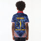 Cabo Verde Goalkeeper Vozinha Kid Polo Shirt The Blue Wall Legend Glory