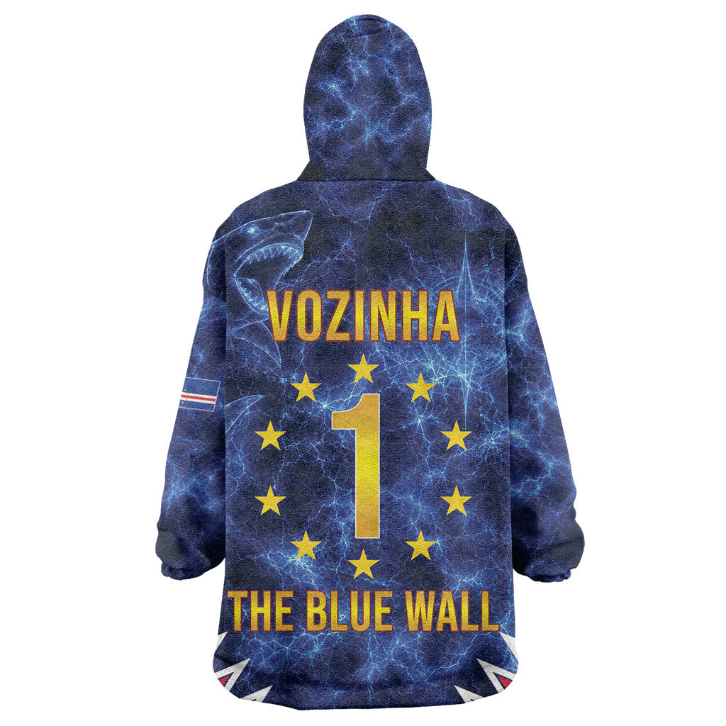 Cabo Verde Goalkeeper Vozinha Kid Wearable Blanket Hoodie The Blue Wall Legend Glory