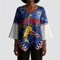 Cabo Verde Goalkeeper Vozinha Kimono Sleeve Blouse The Blue Wall Legend Glory