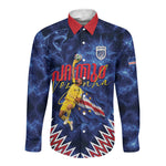 Cabo Verde Goalkeeper Vozinha Long Sleeve Button Shirt The Blue Wall Legend Glory