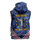 Cabo Verde Goalkeeper Vozinha Sleeveless Zip Hoodie The Blue Wall Legend Glory