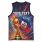 Personalized World Football 2026 Afro Haiti Basketball Jersey Les Grenadiers Trophy Flag Art