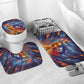 Personalized World Football 2026 Afro Haiti Bathroom Set Les Grenadiers Trophy Flag Art