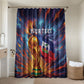 Personalized World Football 2026 Afro Haiti Bathroom Set Les Grenadiers Trophy Flag Art