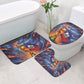 Personalized World Football 2026 Afro Haiti Bathroom Set Les Grenadiers Trophy Flag Art