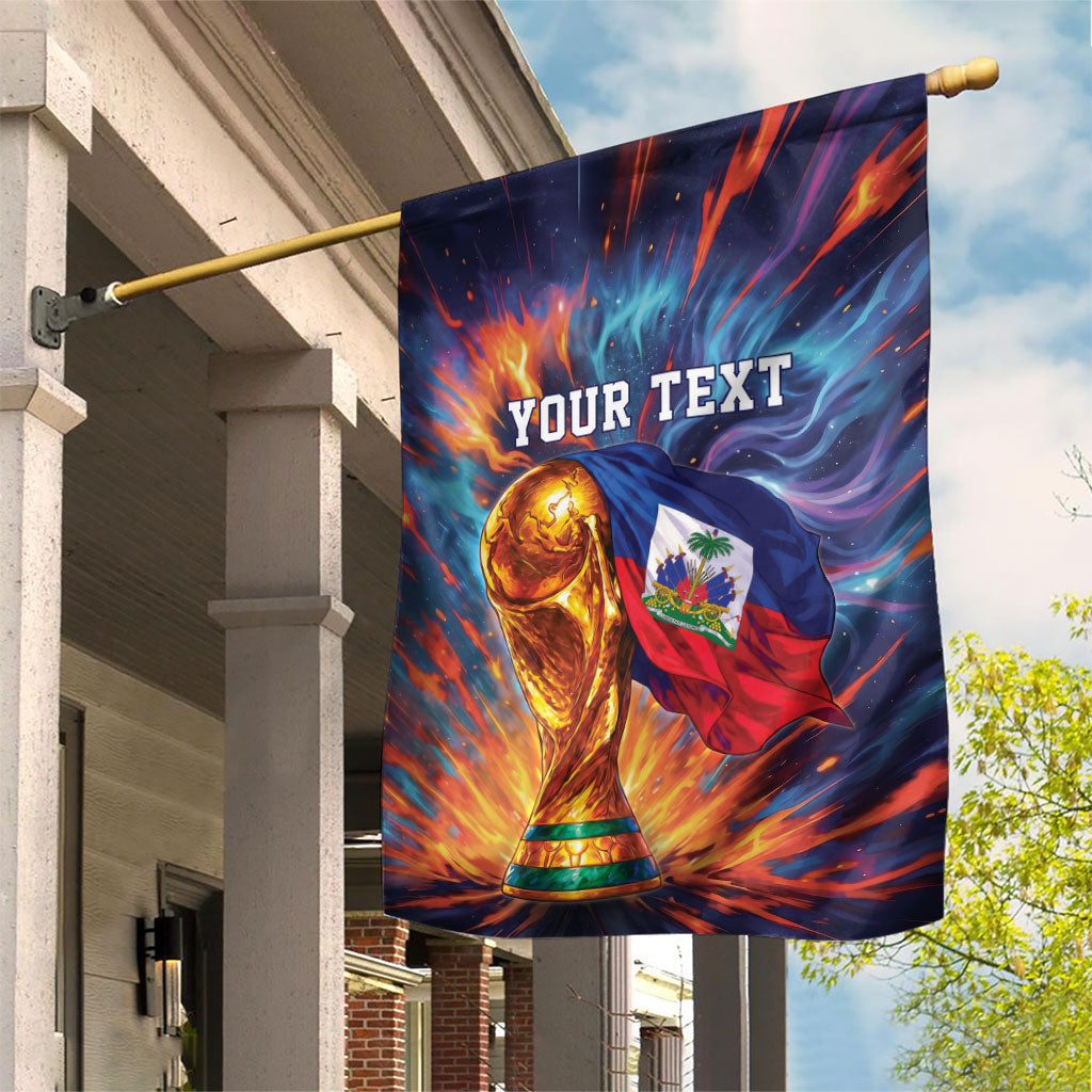Personalized World Football 2026 Afro Haiti Garden Flag Les Grenadiers Trophy Flag Art