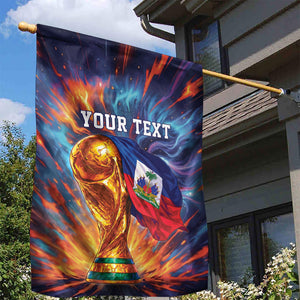 Personalized World Football 2026 Afro Haiti Garden Flag Les Grenadiers Trophy Flag Art