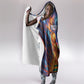 Personalized World Football 2026 Afro Haiti Hooded Blanket Les Grenadiers Trophy Flag Art