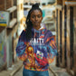 Personalized World Football 2026 Afro Haiti Hoodie Les Grenadiers Trophy Flag Art