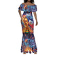 Personalized World Football 2026 Afro Haiti Mermaid Dress Les Grenadiers Trophy Flag Art