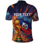 Personalized World Football 2026 Afro Haiti Polo Shirt Les Grenadiers Trophy Flag Art