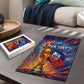 Personalized World Football 2026 Afro Haiti Puzzle Les Grenadiers Trophy Flag Art