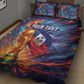 Personalized World Football 2026 Afro Haiti Quilt Bed Set Les Grenadiers Trophy Flag Art