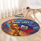 Personalized World Football 2026 Afro Haiti Round Carpet Les Grenadiers Trophy Flag Art
