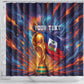 Personalized World Football 2026 Afro Haiti Shower Curtain Les Grenadiers Trophy Flag Art