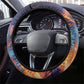 World Football 2026 Afro Haiti Steering Wheel Cover Les Grenadiers Trophy Flag Art
