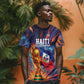 Personalized World Football 2026 Afro Haiti T shirt Les Grenadiers Trophy Flag Art