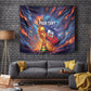 Personalized World Football 2026 Afro Haiti Tapestry Les Grenadiers Trophy Flag Art