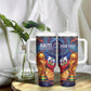 Personalized World Football 2026 Afro Haiti Tumbler With Handle Les Grenadiers Trophy Flag Art