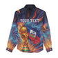 Personalized World Football 2026 Afro Haiti Women Casual Shirt Les Grenadiers Trophy Flag Art