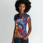 Personalized World Football 2026 Afro Haiti Women Polo Shirt Les Grenadiers Trophy Flag Art